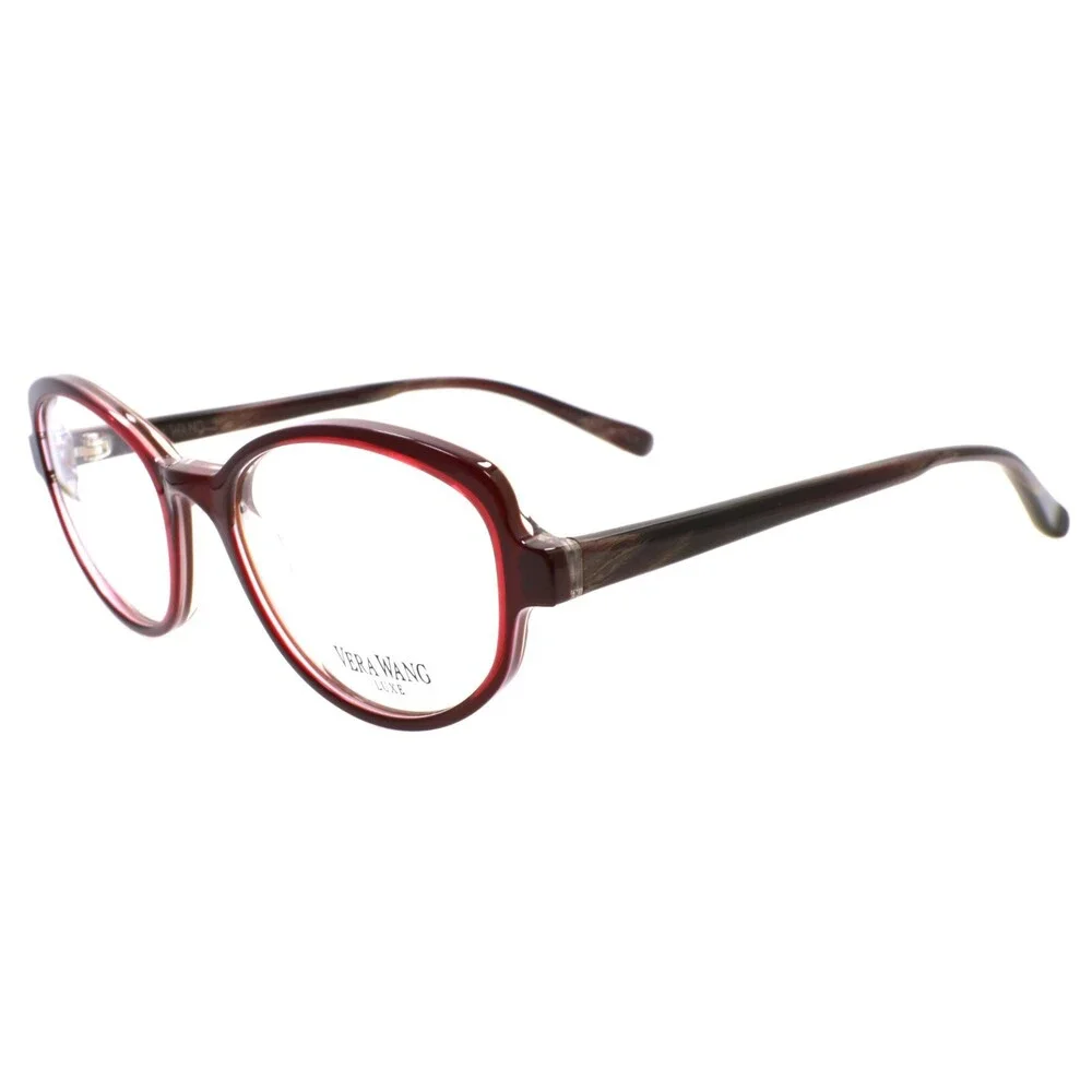 Vera Wang Thasia CS Women's Eyeglasses Frames 50-17-140 Crimson Red Italy
